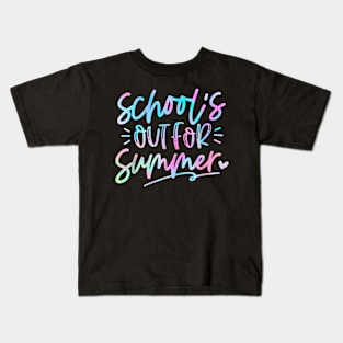 Tie Dye Last Day Of School Schools Out For Summer Teacher Kids T-Shirt